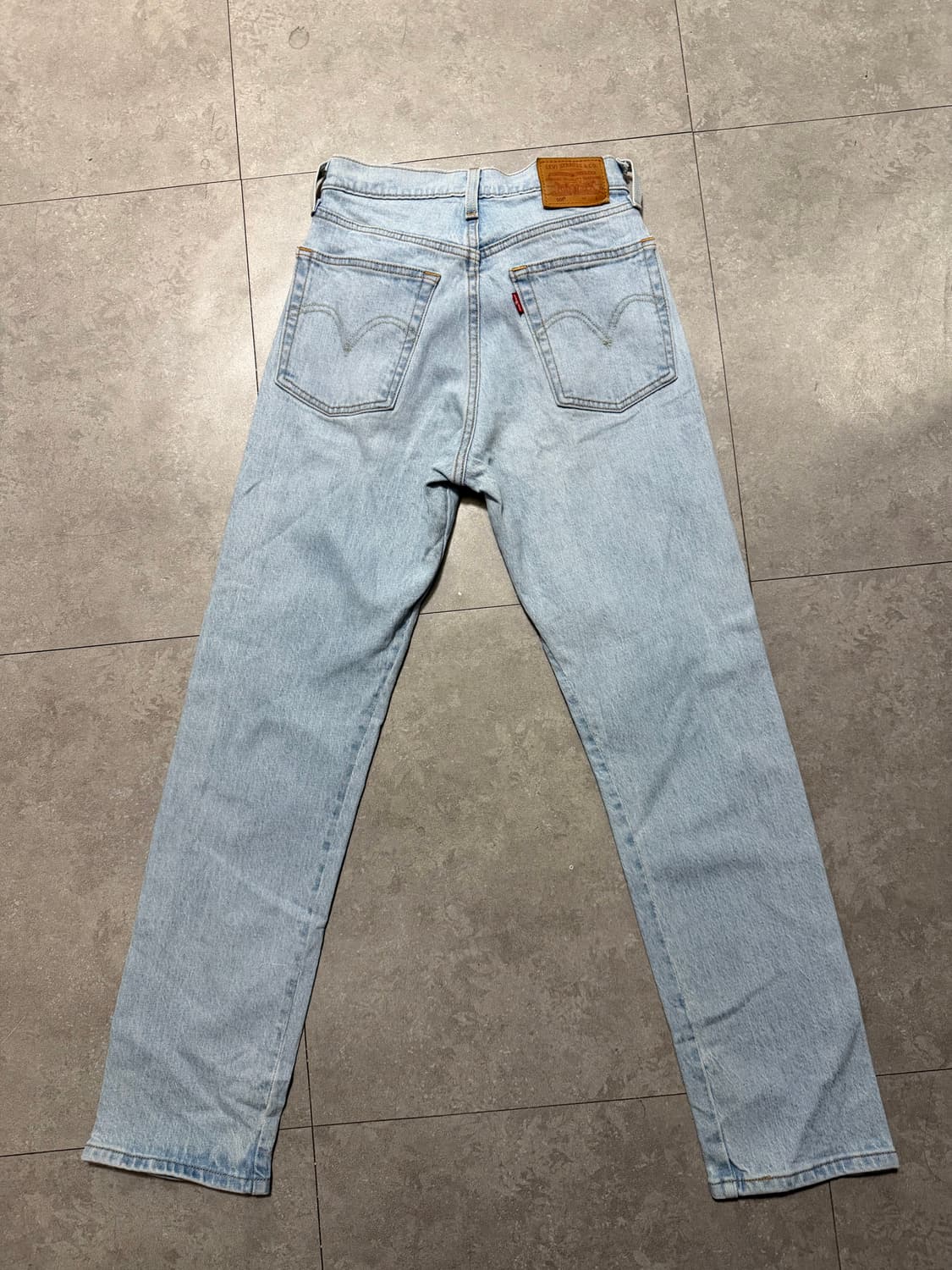 리바이스 프리미엄 빅 E 사이드로고 501 데님팬츠 24인치 상품이미지9