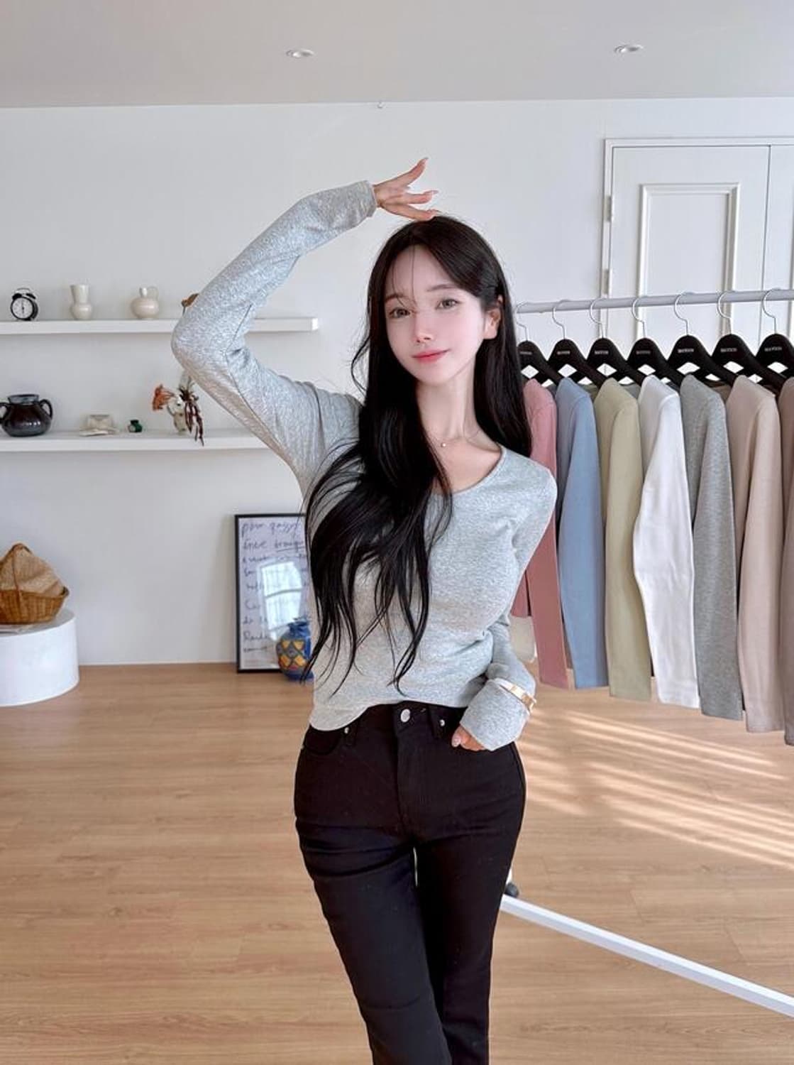 메이윤 24ver. [자체제작] 모달 속기모 티셔츠 4종 상품이미지4