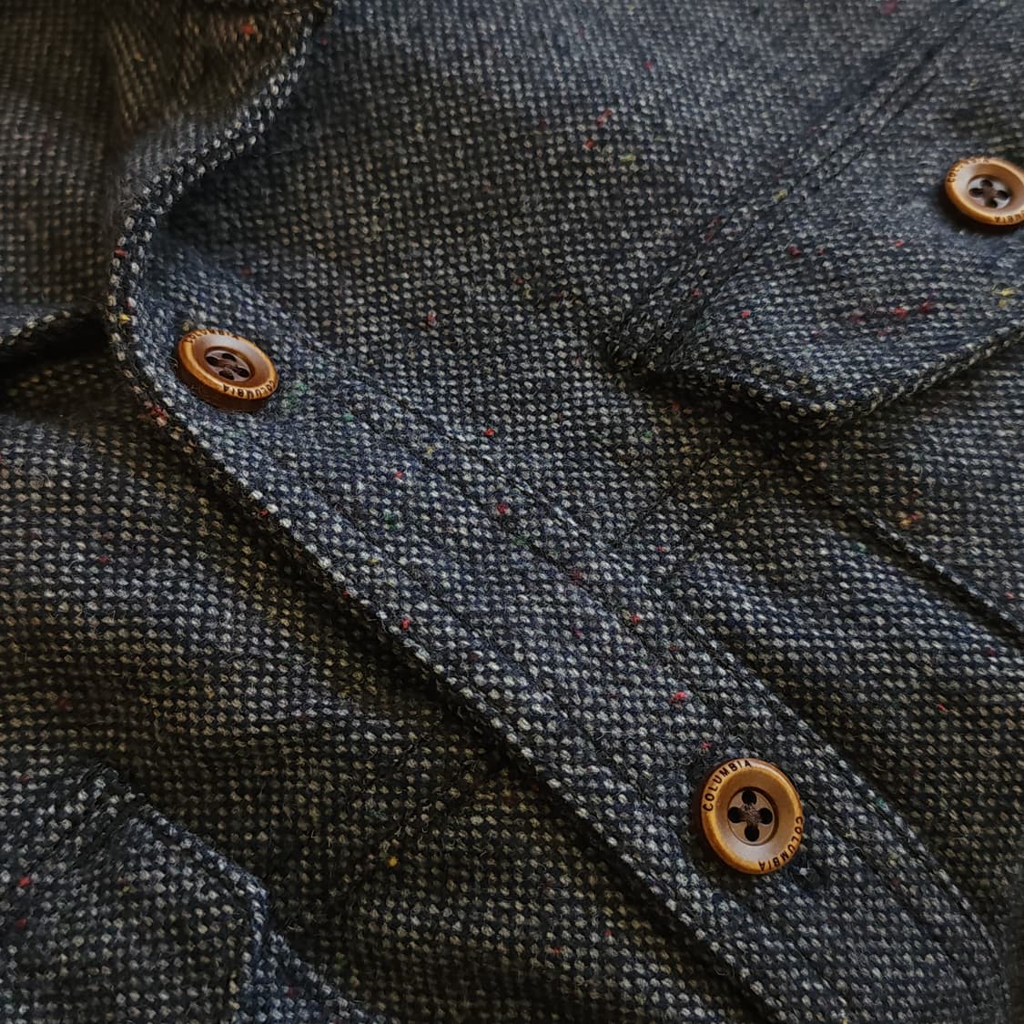00s 컬럼비아 워크셔츠 스케일 헤비코튼 투포켓 울 셔츠 xl 상품이미지4
