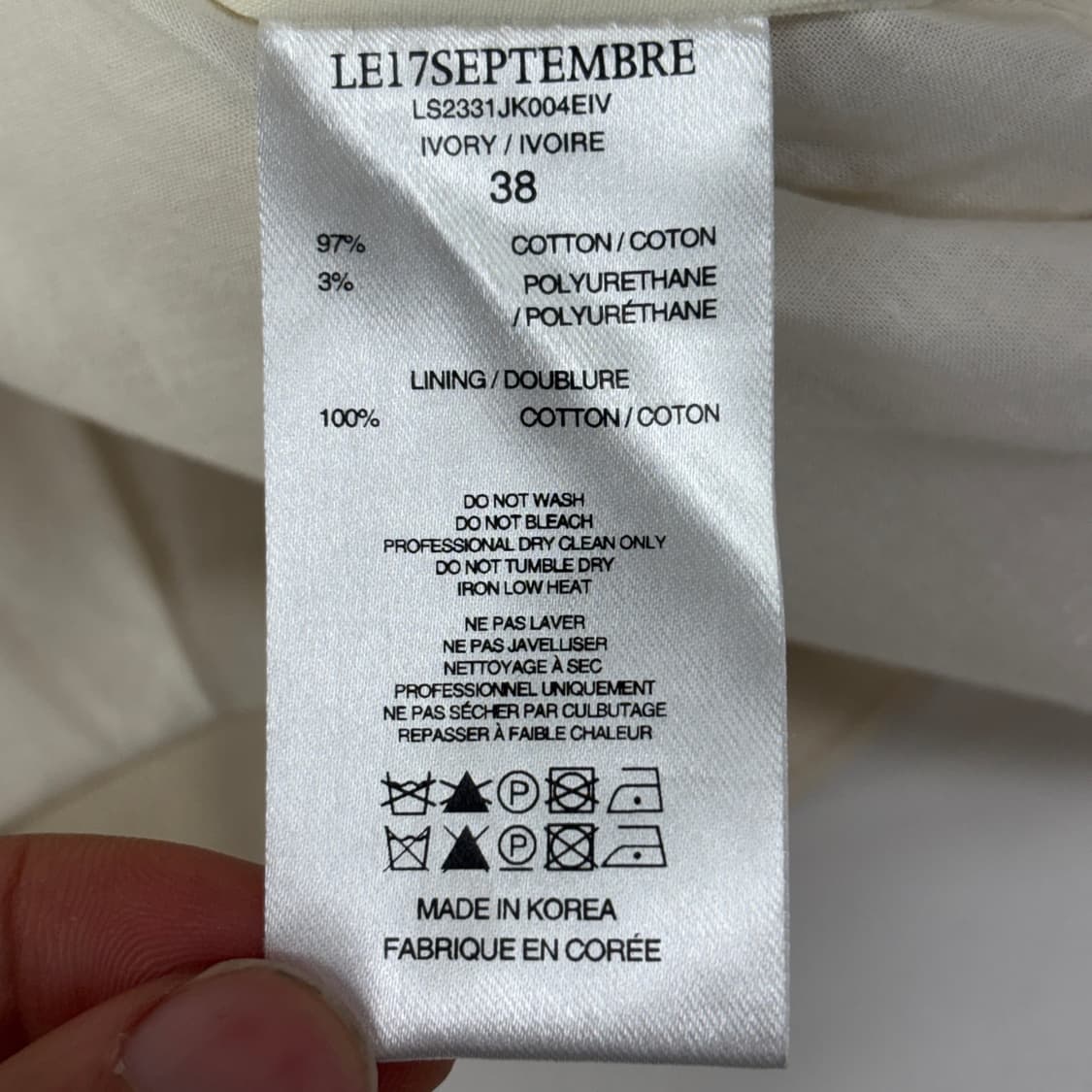 LE17SEPTEMBRE 르셉템버 숏 자켓 상품이미지10