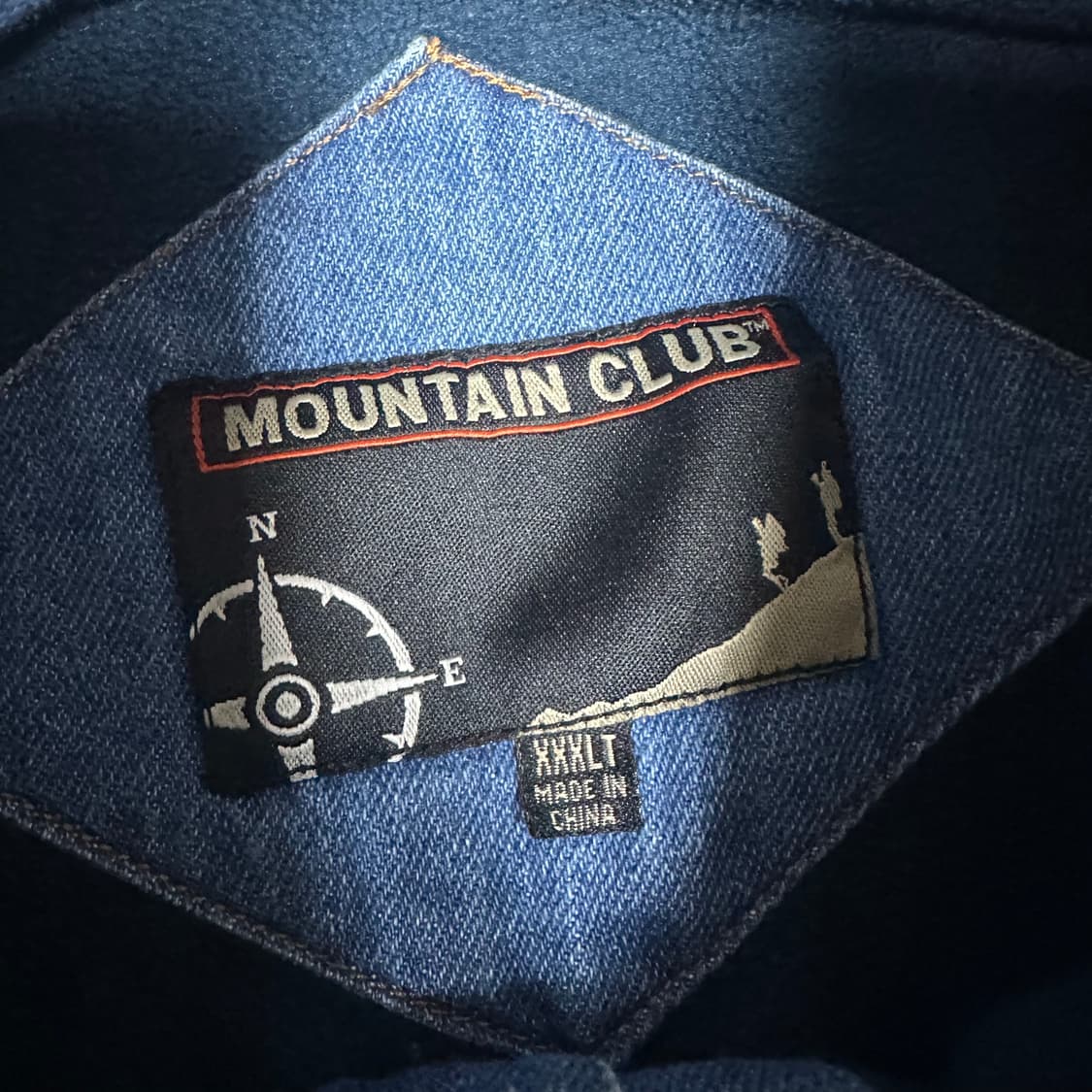 ✨ (바배) 마운틴클럽 오버핏 데님 기모 셔츠 자켓 상품이미지3