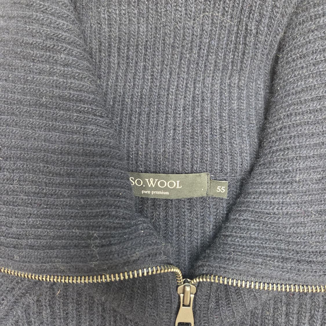 SO, WOOL 쏘울 하이넥 울 집업 가디건 상품이미지3