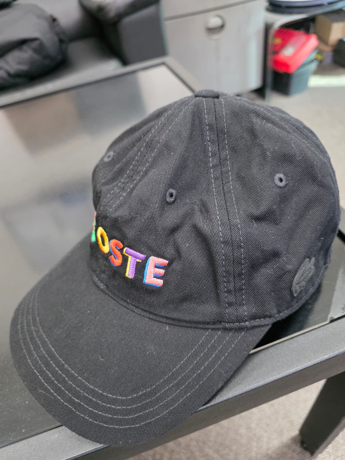 라코스테 멀티컬러 레터링 볼캡 상품이미지1