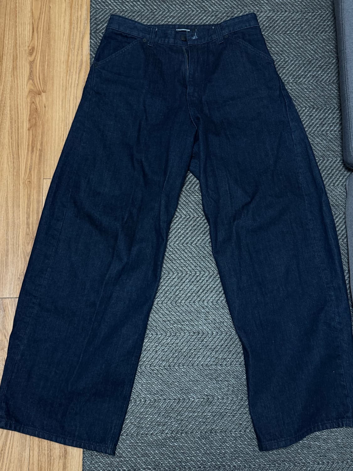 해칭룸 와이드 커브진 4사이즈 상품이미지1