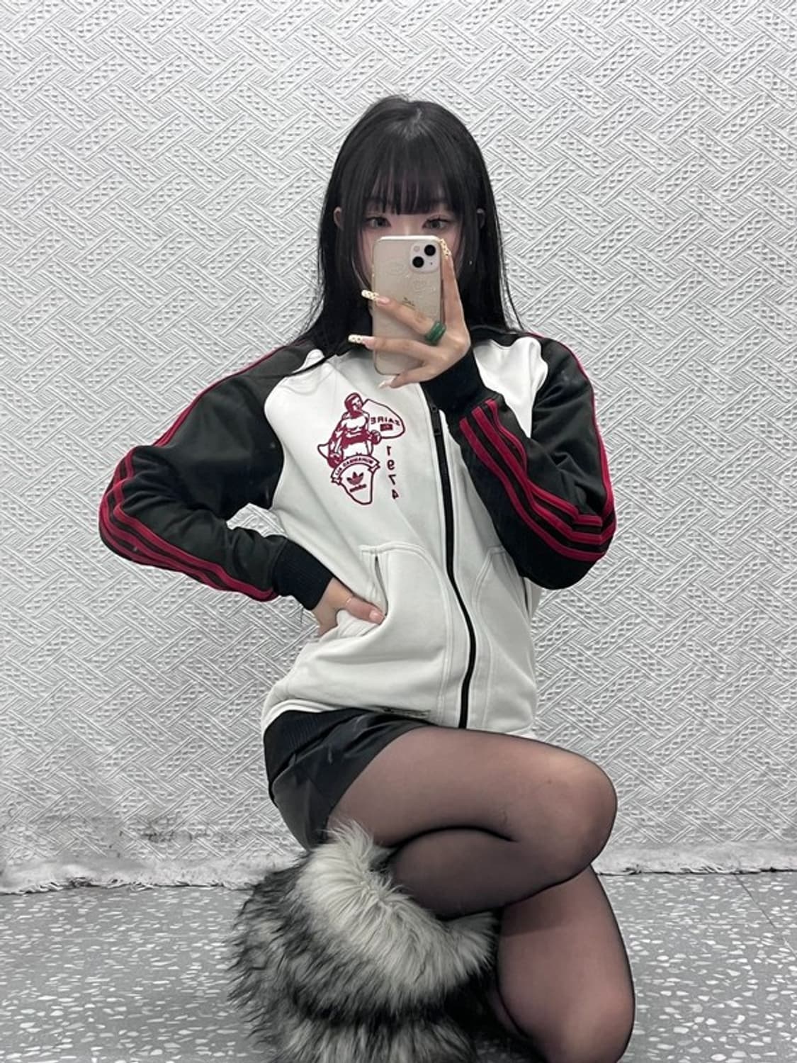 아디다스 희귀 빈티지 무하마드 알리 기모 져지 집업 XS C09745 상품이미지1