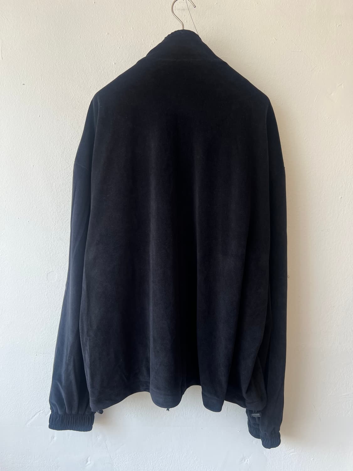 세컨모놀로그 남성 블랙 벨벳집업점퍼 트랙집업자켓 상품이미지3