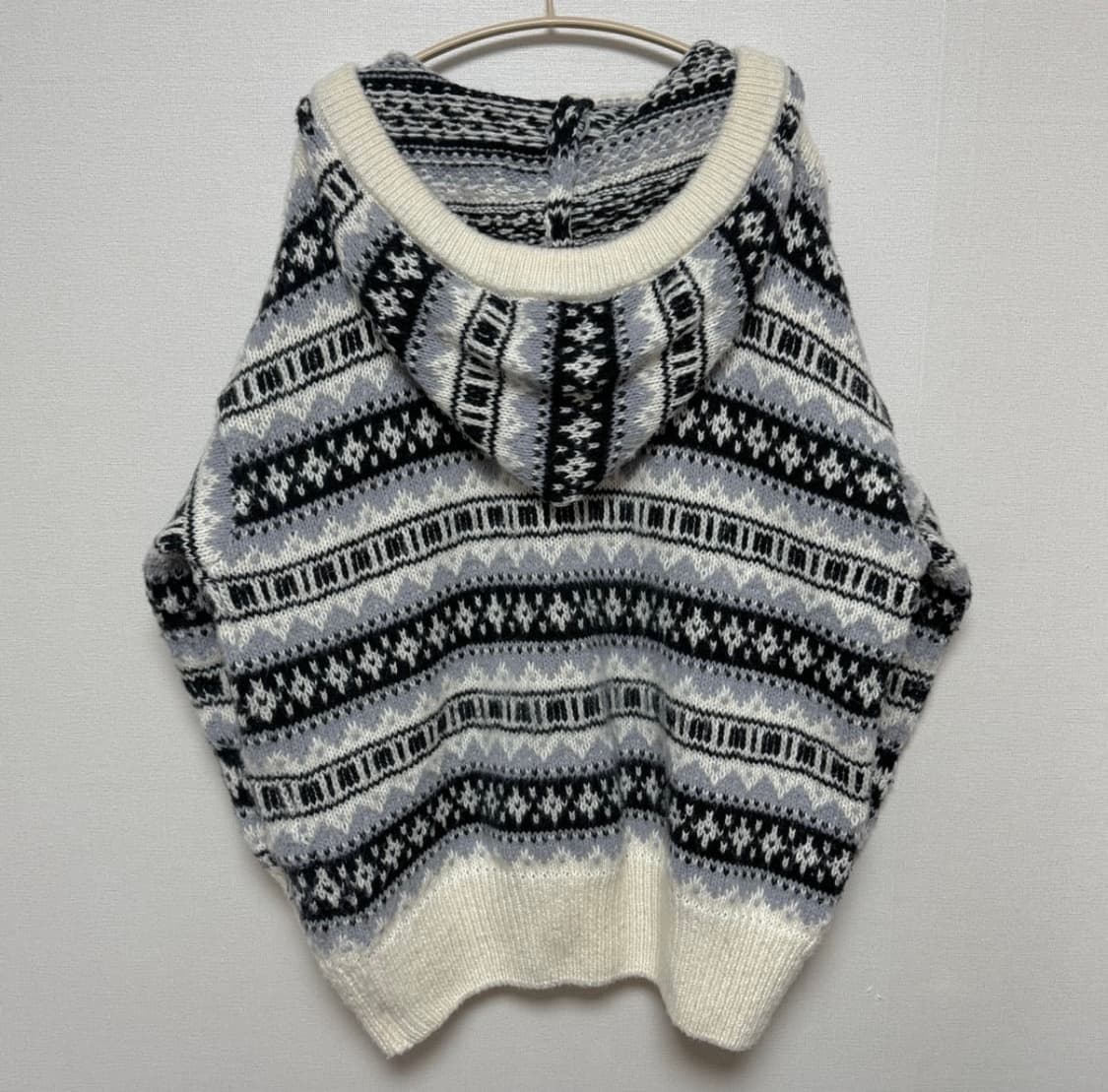 노르딕 벌룬 후드 니트 상품이미지2