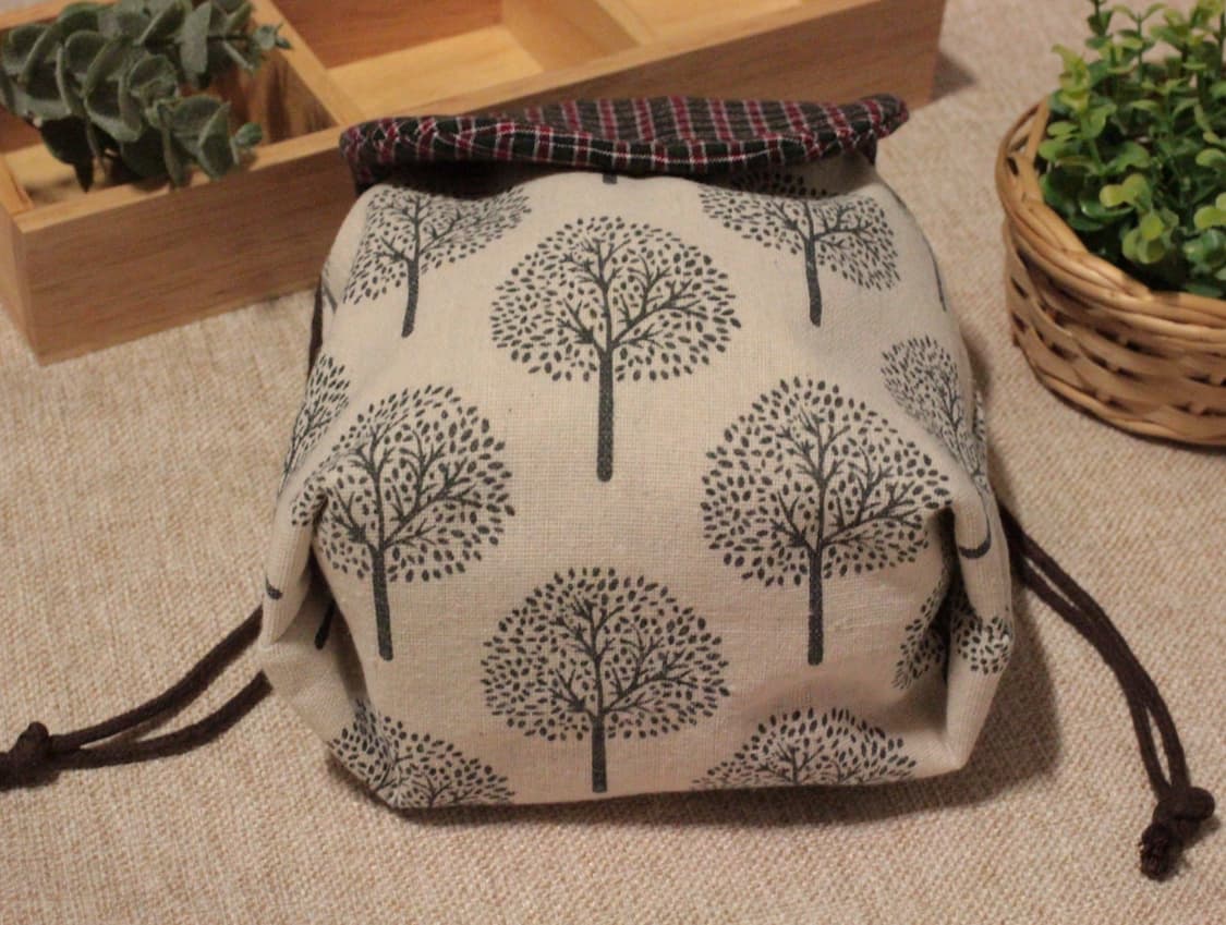 핸드메이드 나무무늬 스트링 파우치 상품이미지8