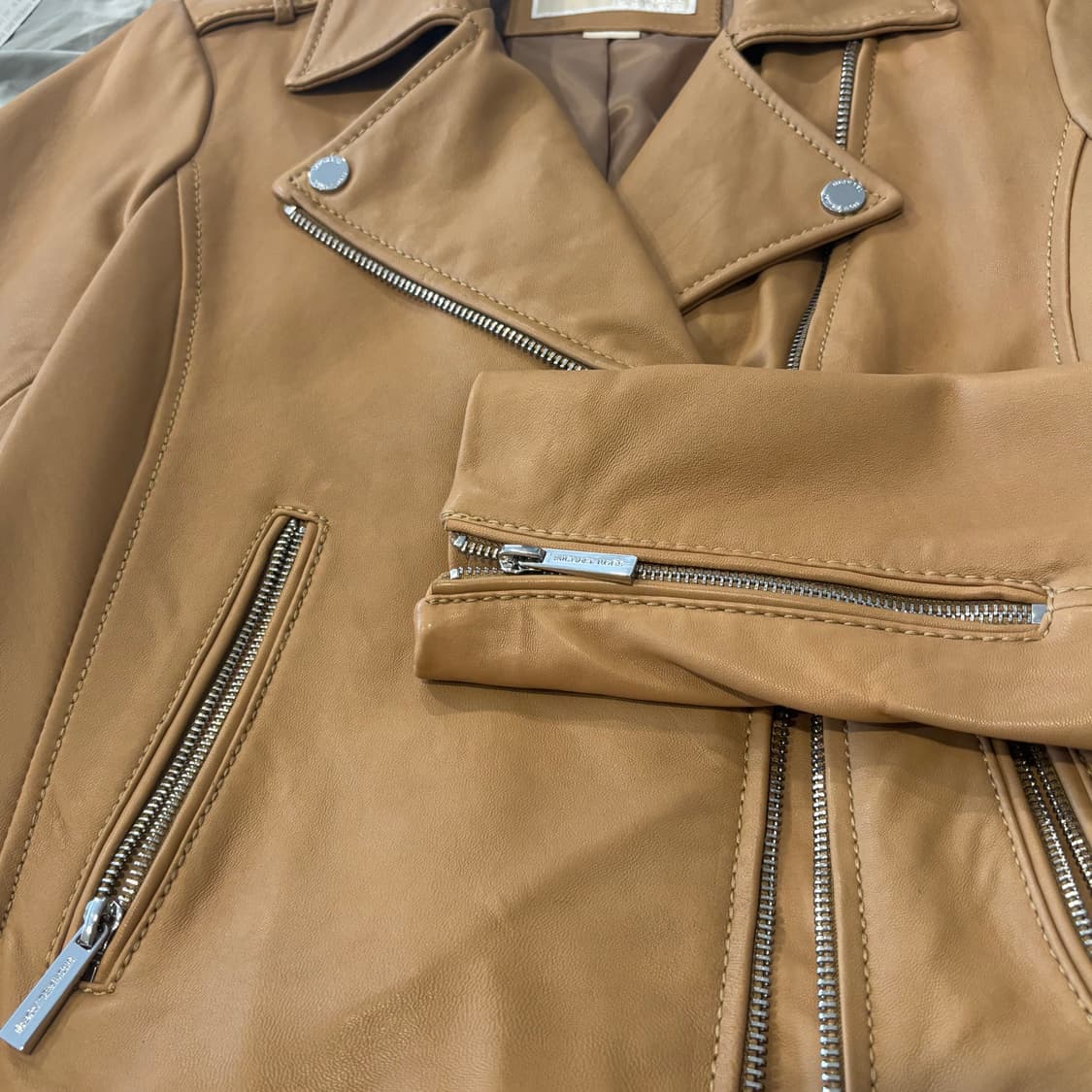 마이클코어스 레더 라이더 자켓 s 상품이미지3