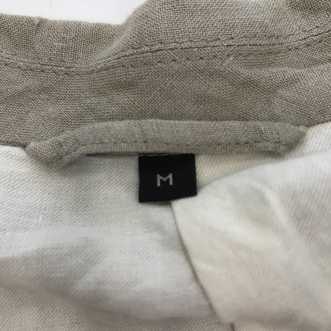 MUJI 무인양품 베이지 린넨100프로 자켓 [M] 상품이미지6