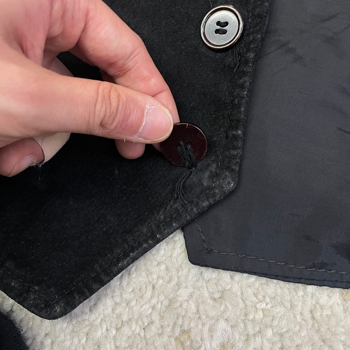 [L] 90s Charles Klein 소가죽 스웨이드 베스트 웨스턴 조 상품이미지4