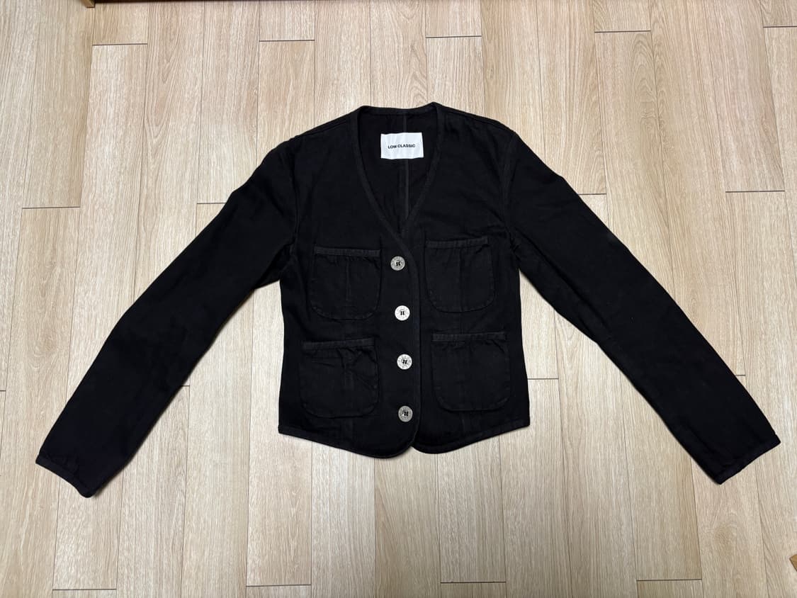 로우클래식 22PF 데님 숏 자켓 블랙 M 상품이미지1