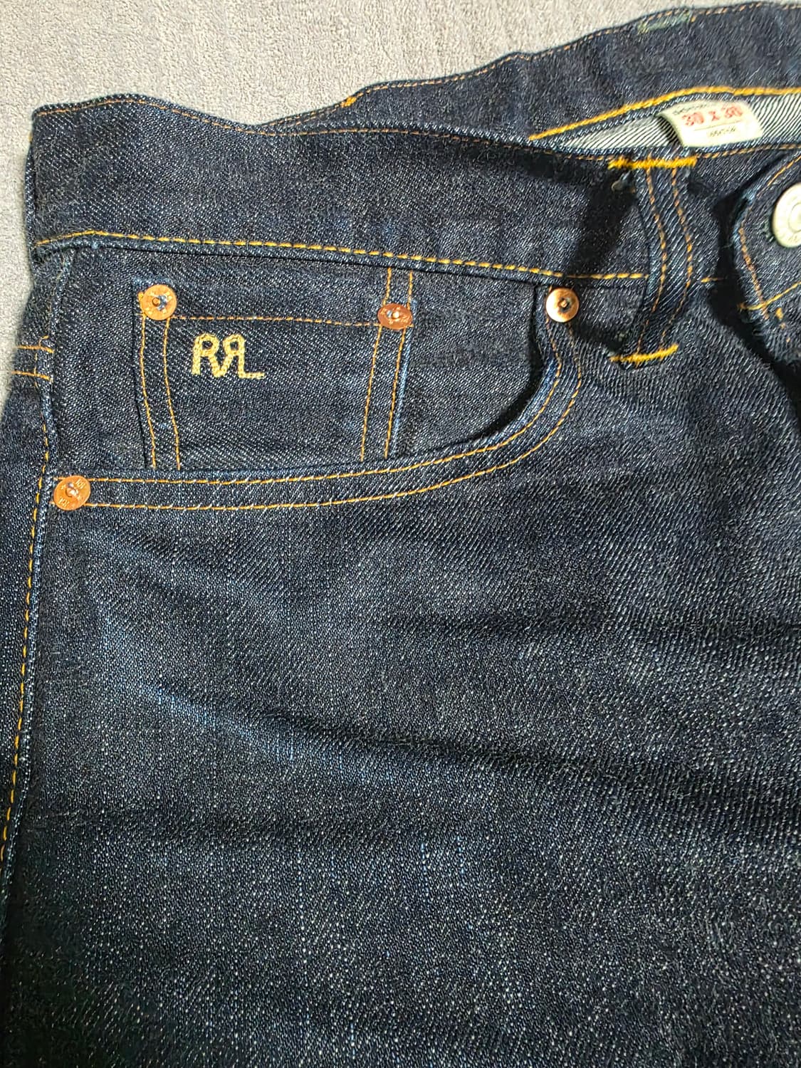 RRL 빈티지 파이브 포켓 원워시 데님 판매합니다. 상품이미지3