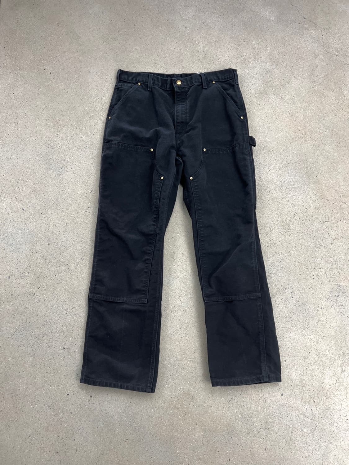 칼하트 블랙 더블니 팬츠 상품이미지4