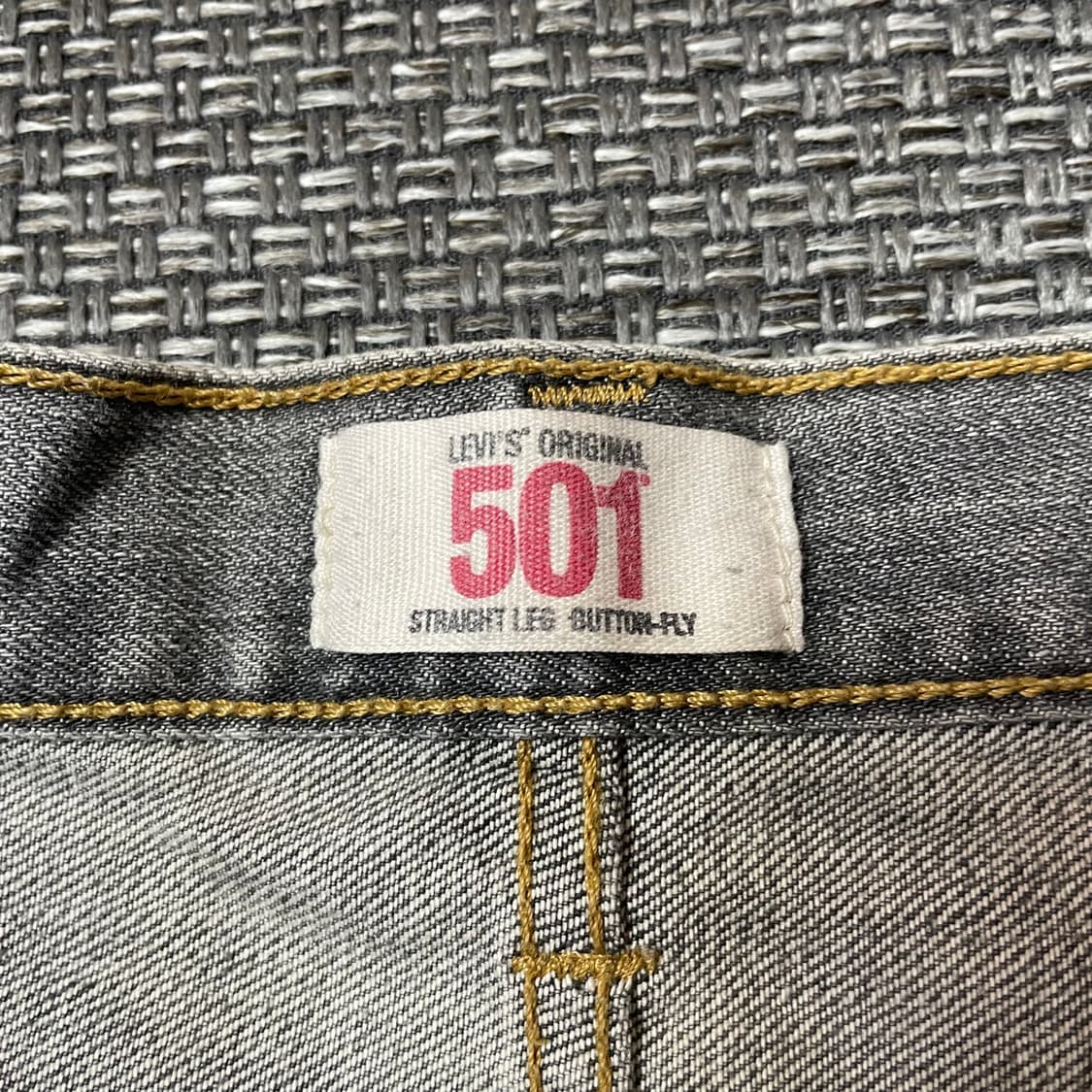 (31) 리바이스 501 그레이 워싱 데님 팬츠 00s 상품이미지7