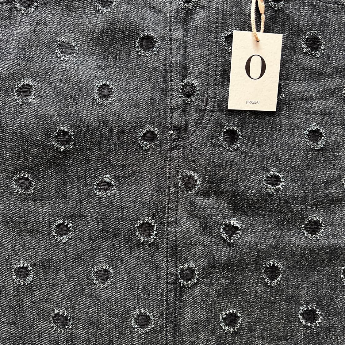 Needlepoint Dot Denim Skirt 상품이미지4