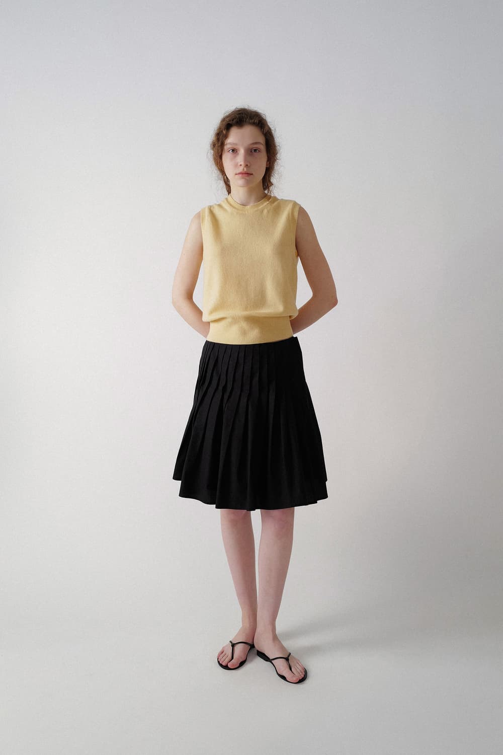 낫띵리튼 Sai cotton pleated skirt 상품이미지2