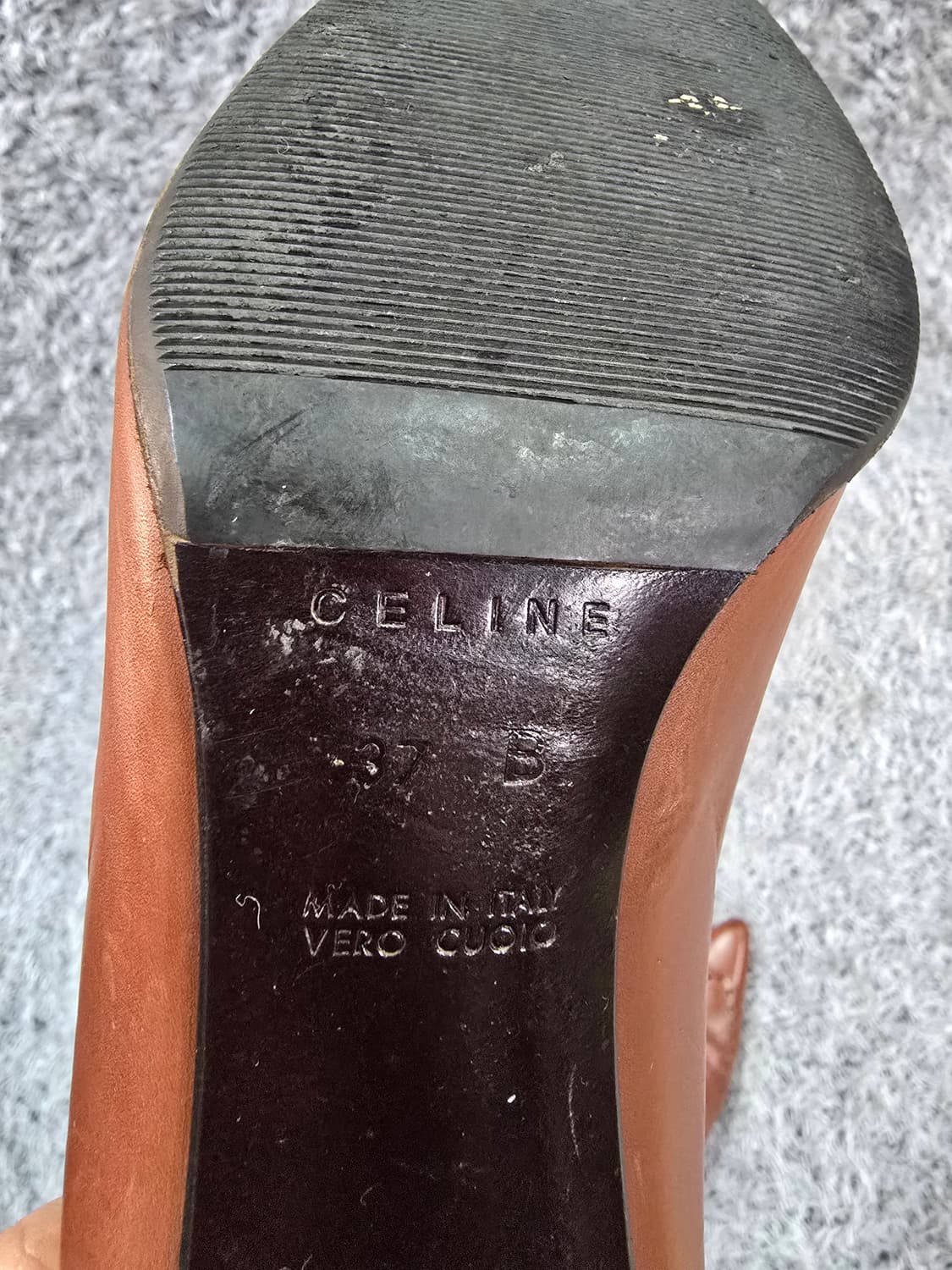 셀린느 빈티지 브라운 펌퍼스 힐 7B 상품이미지8