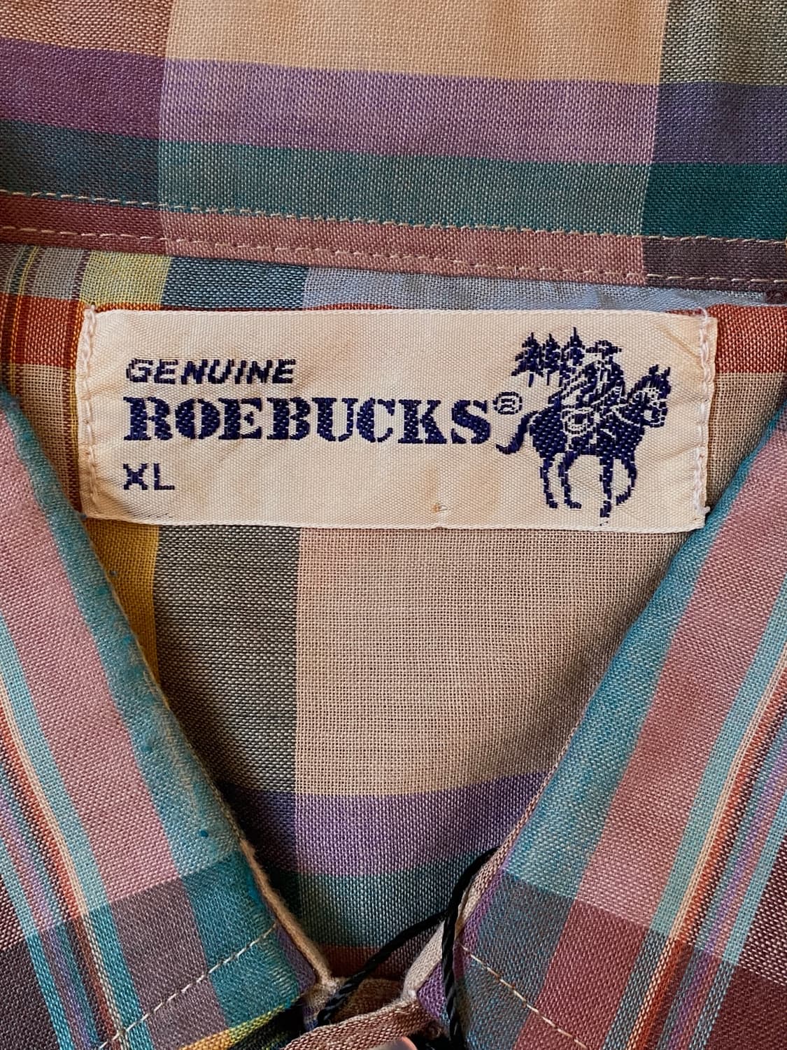 빈티지 체크 포켓 셔츠 (Man 2XL) AB1337 상품이미지6