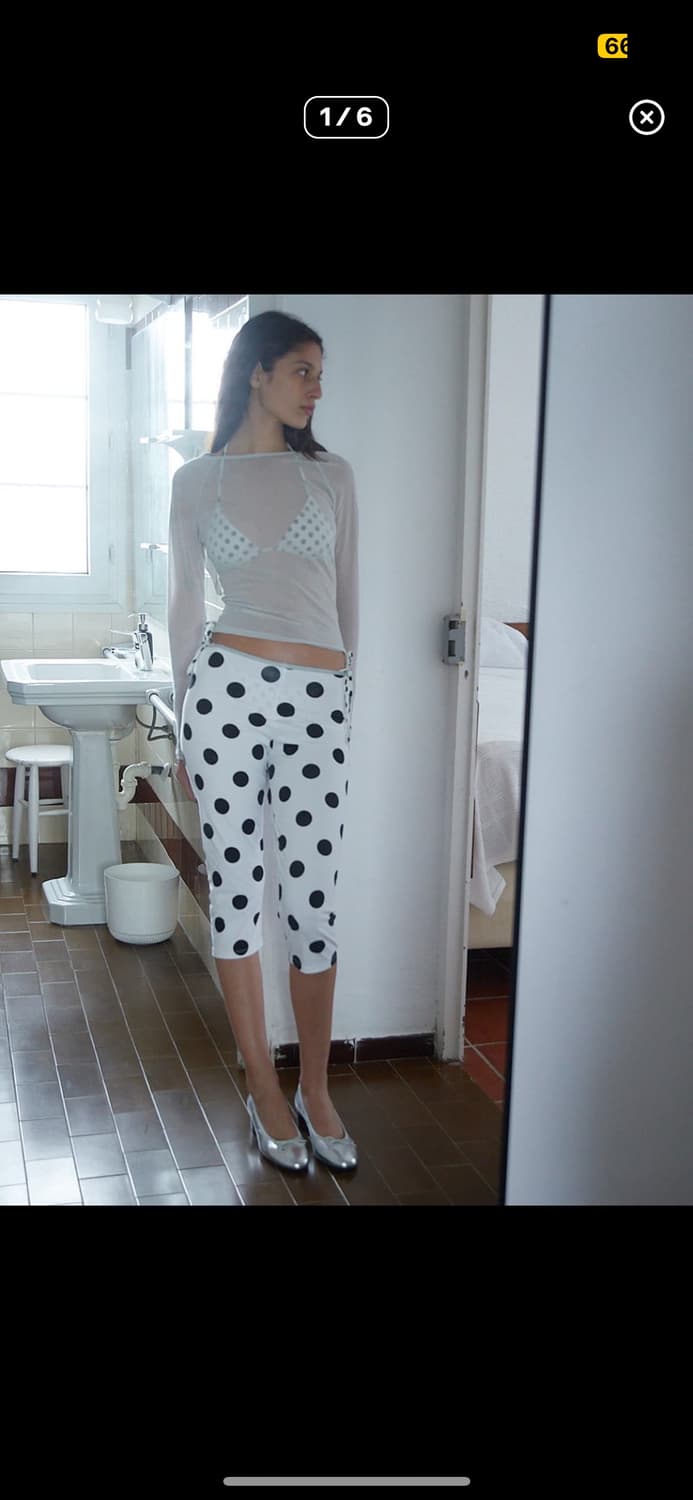 팔로마울 도트 카프리 팬츠 쇼츠 s  상품이미지1