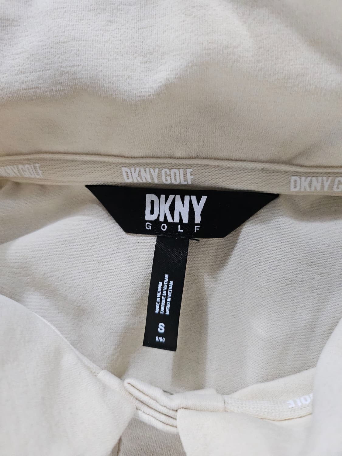 DKNY 골프 카라 반팔티 연베이지 S 상품이미지2