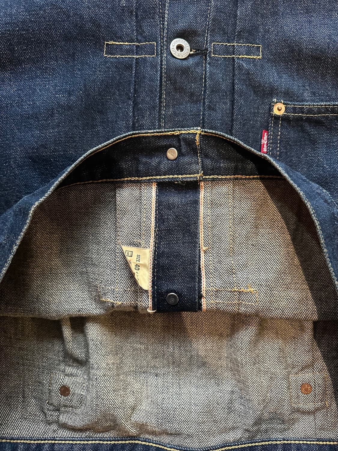 90s LVC 빈티지 리바이스 S506XX 1세대 데님 자켓 상품이미지6