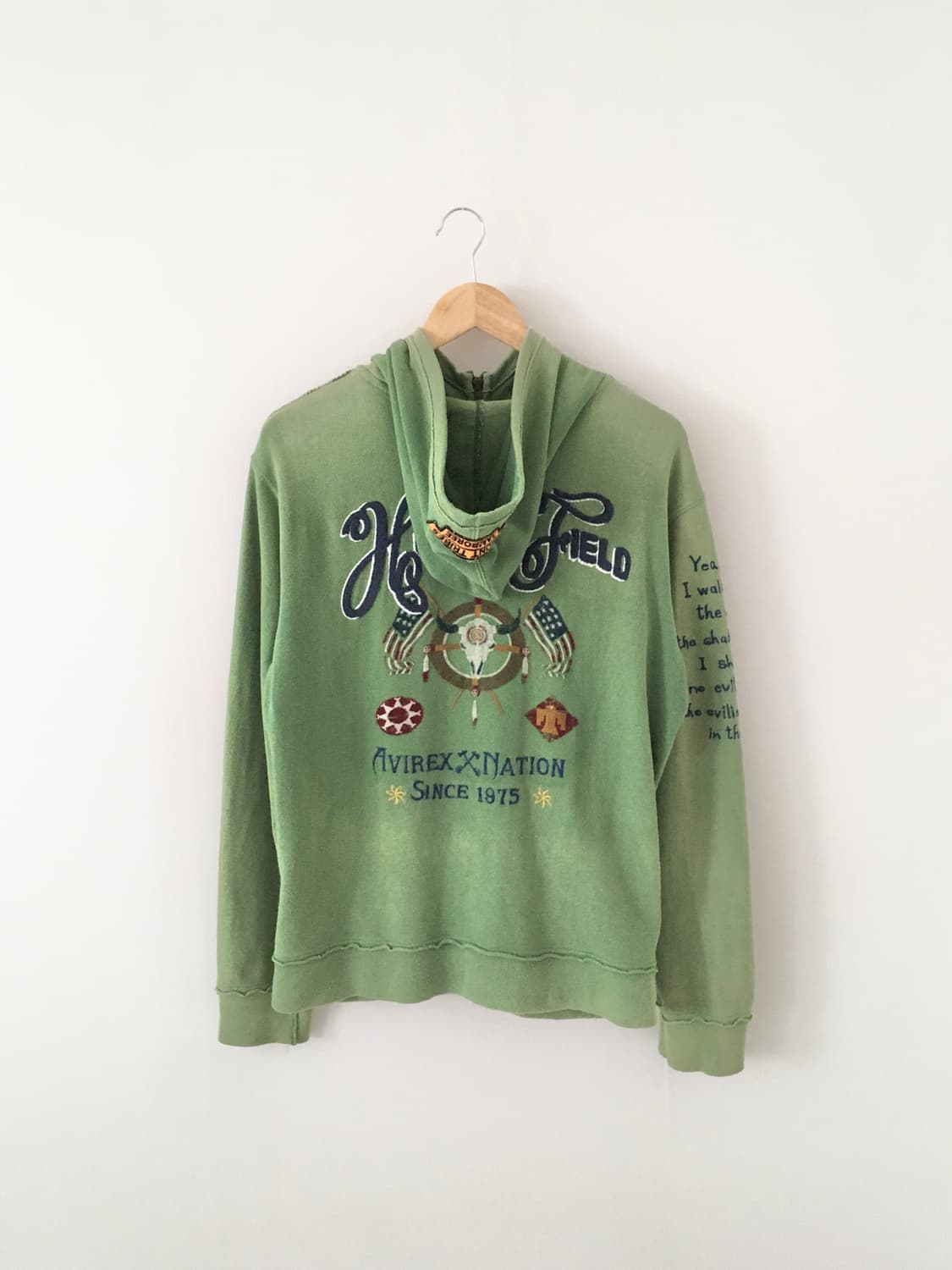 AVIREX faded zip up hoodie 상품이미지2