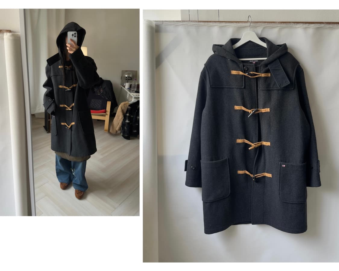 [POLO JEANS] Hooded Wool Duffle Coat 상품이미지1