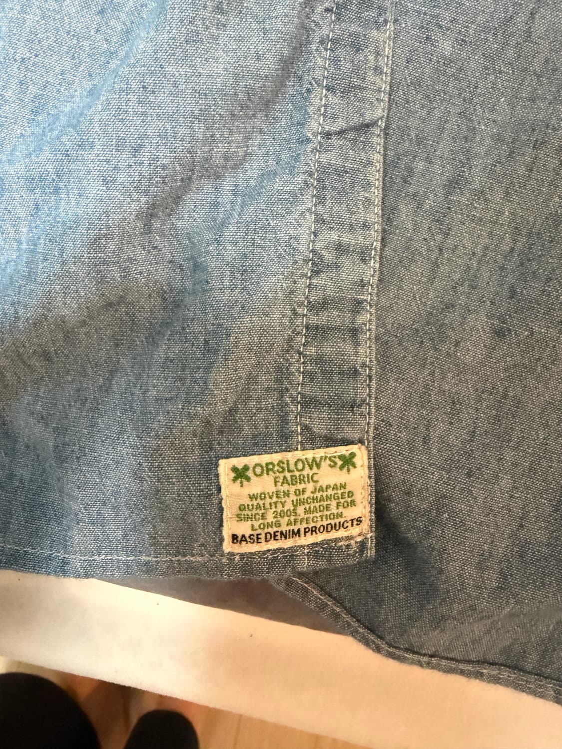 오어슬로우 샴브레이 셔츠 4 사이즈 상품이미지4