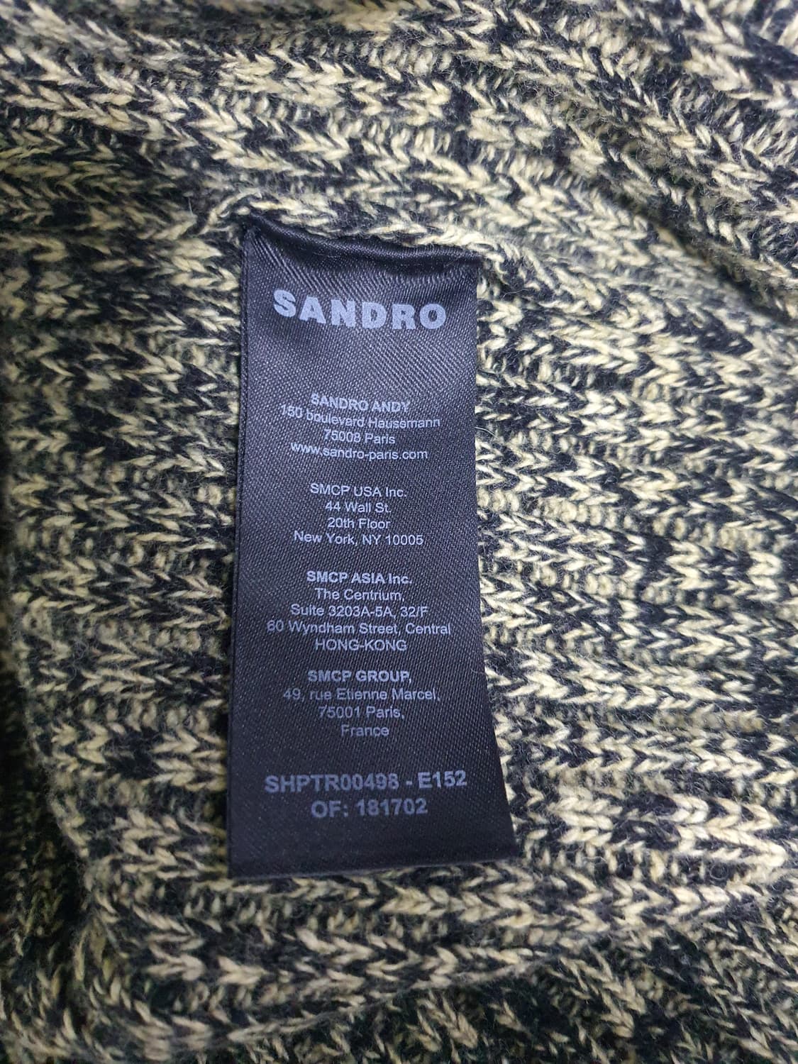 (새상품) 산드로 옴므 남성 터틀넥 스웨터 상품이미지4