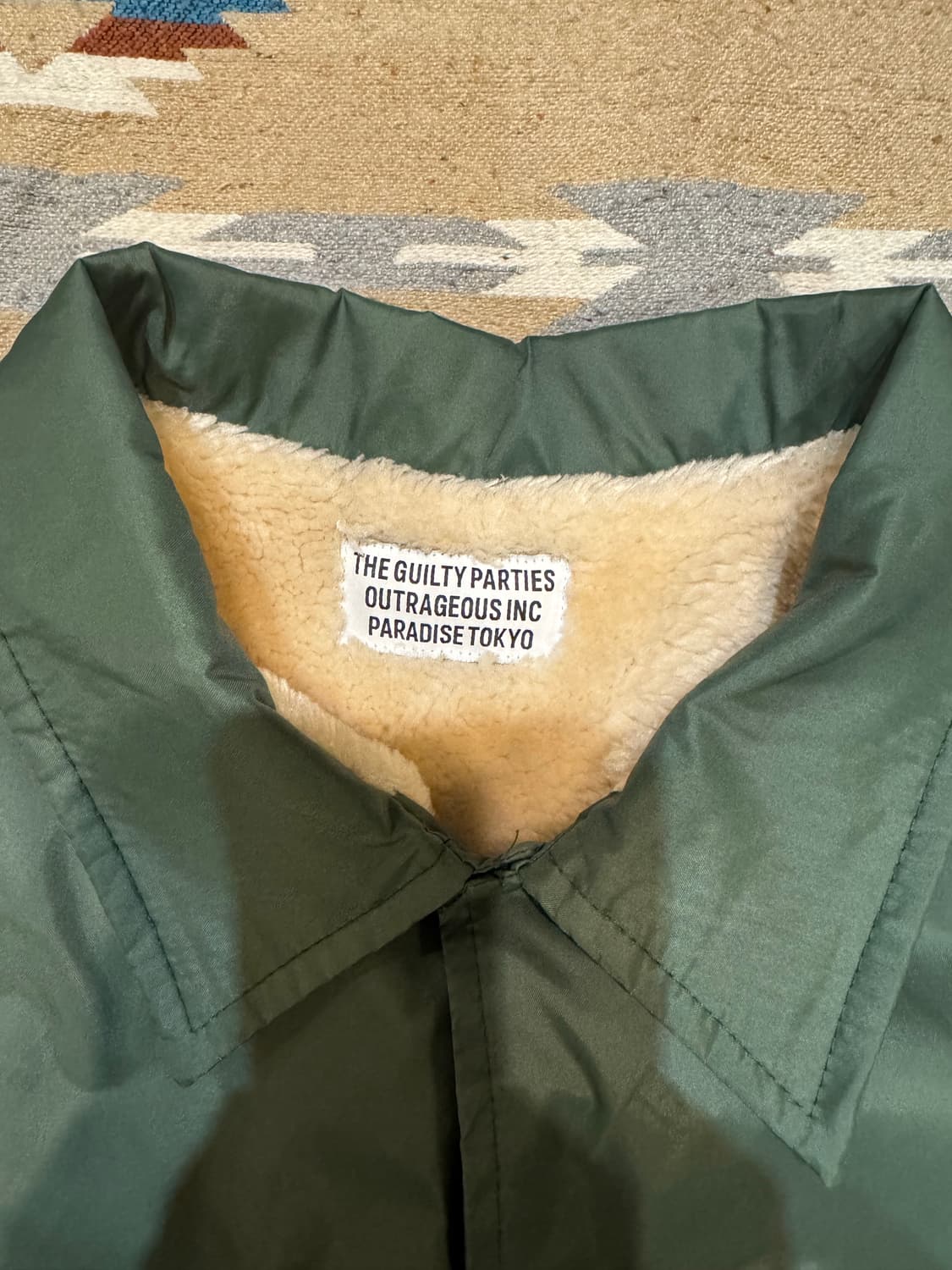 [L] 와코마리아 보아 코치 자켓 마리아 프린트 그린 상품이미지2