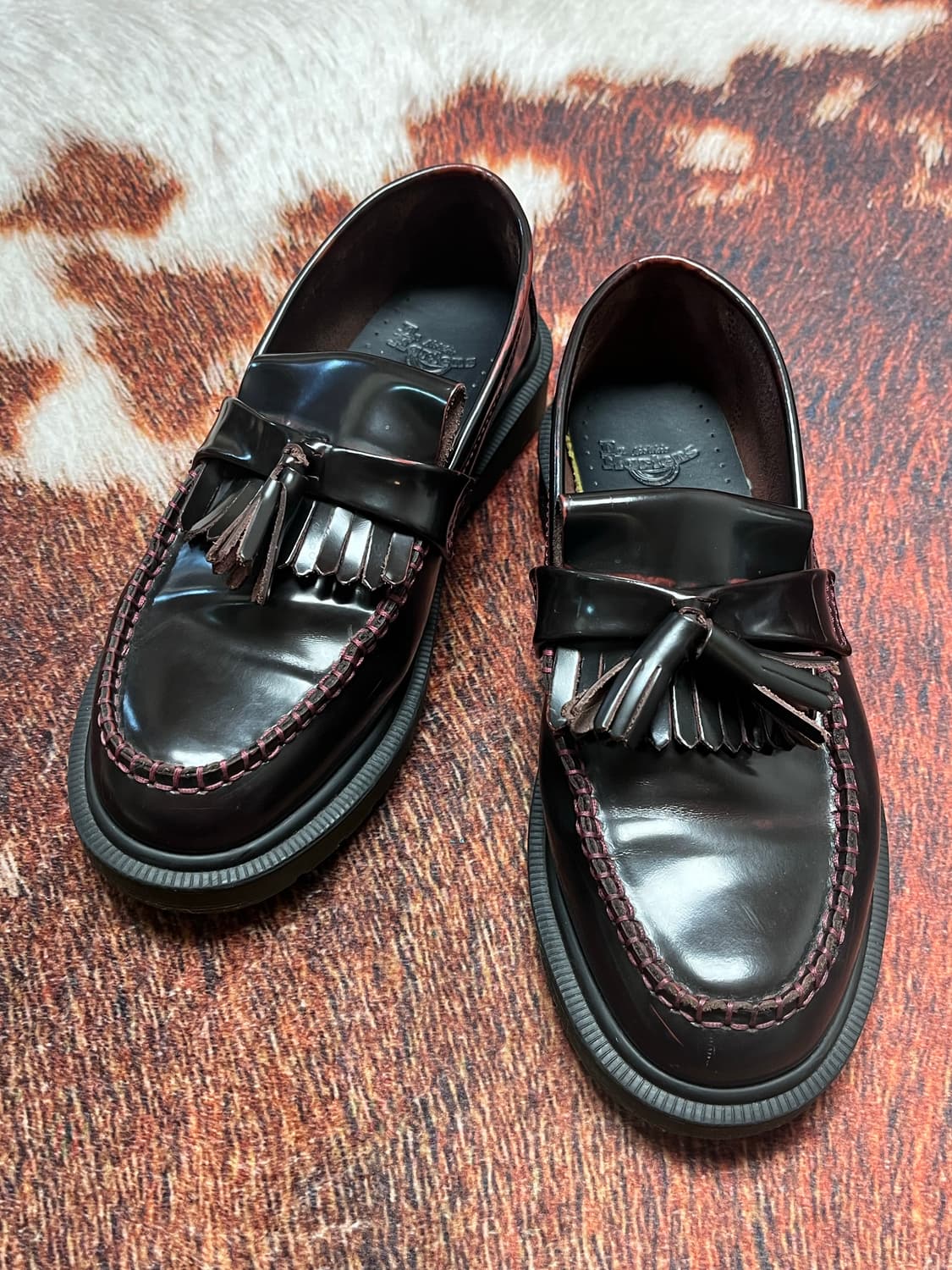 [240] 닥터마틴 아드리안 테슬 로퍼 버건디 상품이미지1