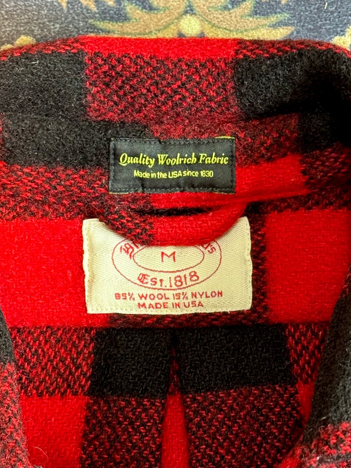 90s USA Made 브룩스 브라더스X울리치 버팔로 체크 셔츠 상품이미지3