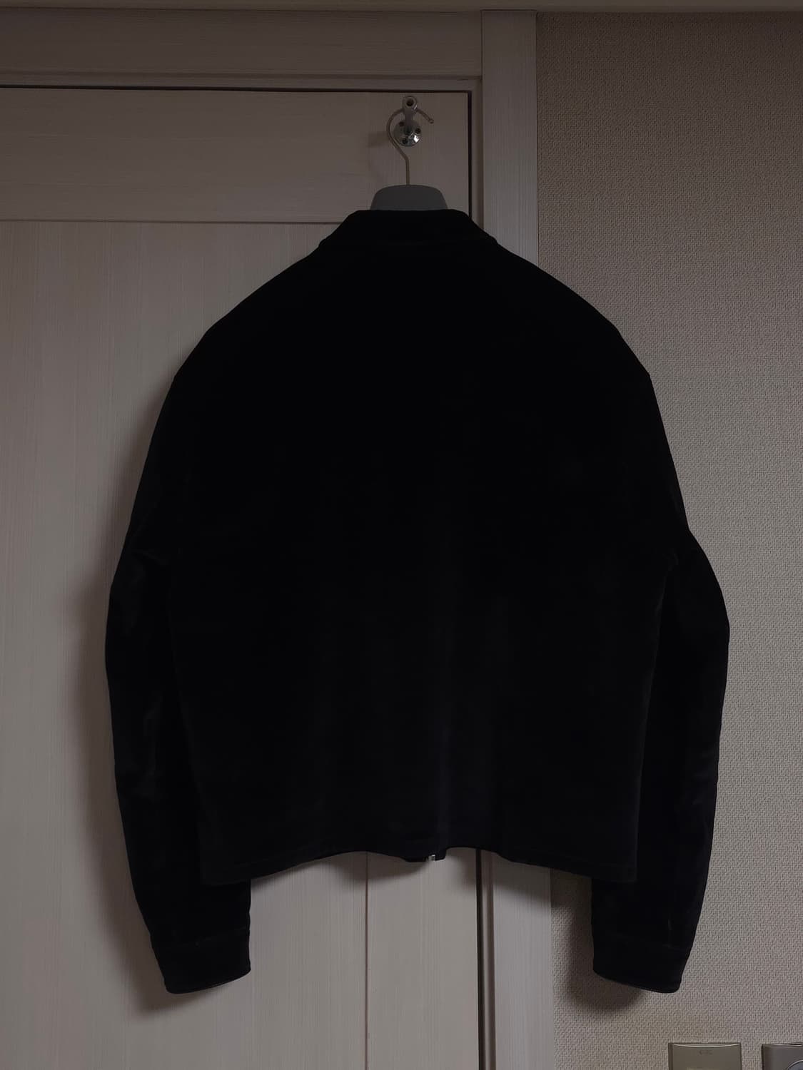 [L] 프라다 벨벳 블루종 자켓 블랙(SGB999) 상품이미지3