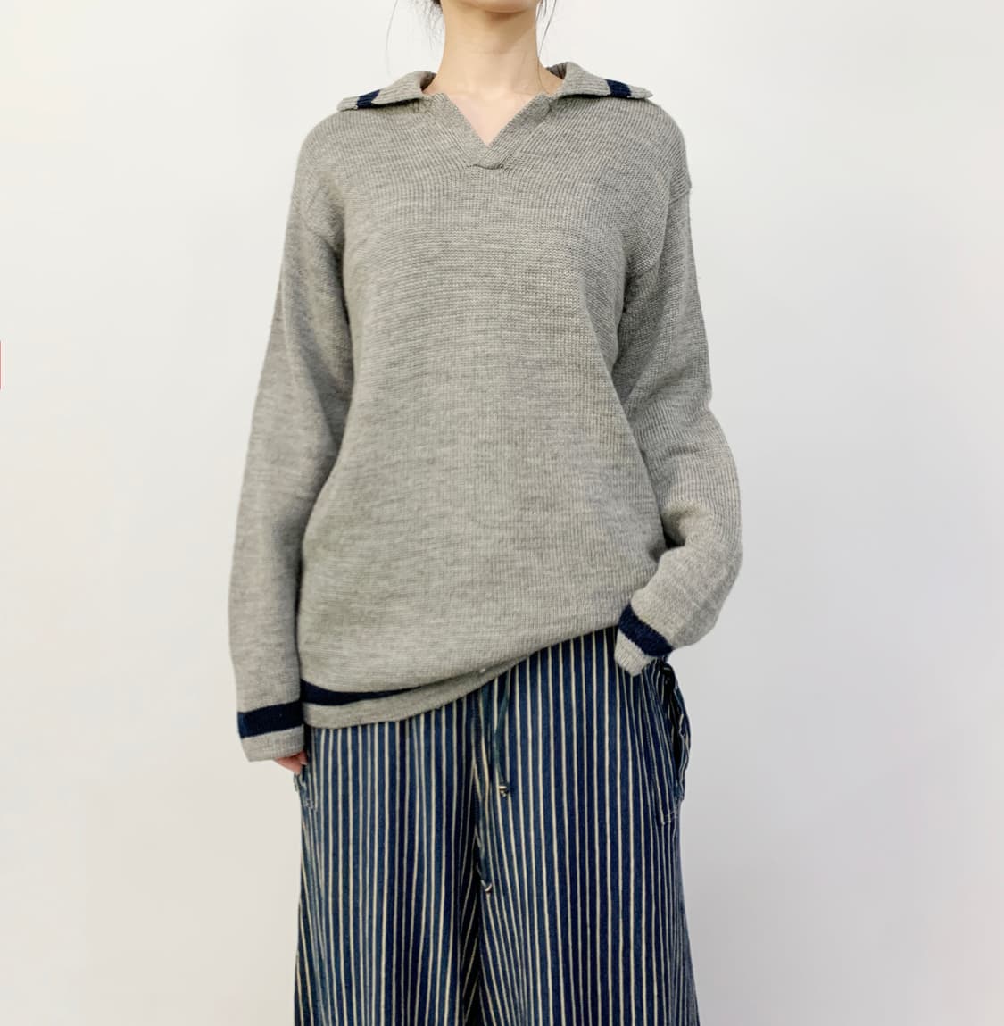 빔즈 카라 니트 상품이미지2