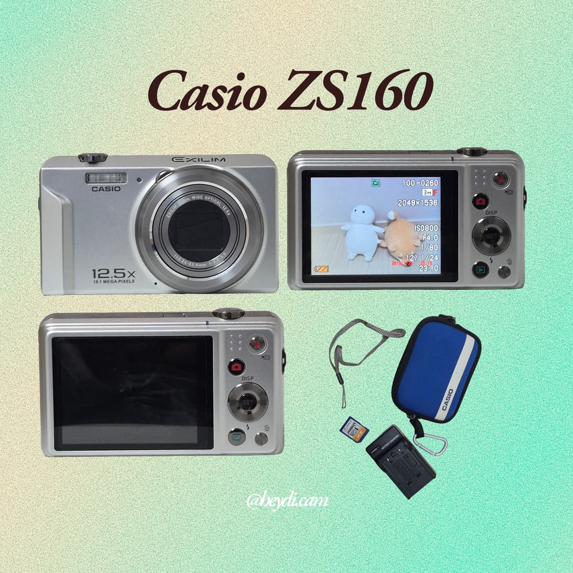 (입문용 1등) 카시오 EX-ZS160 실버(Casio EX-ZS160) 상품이미지2
