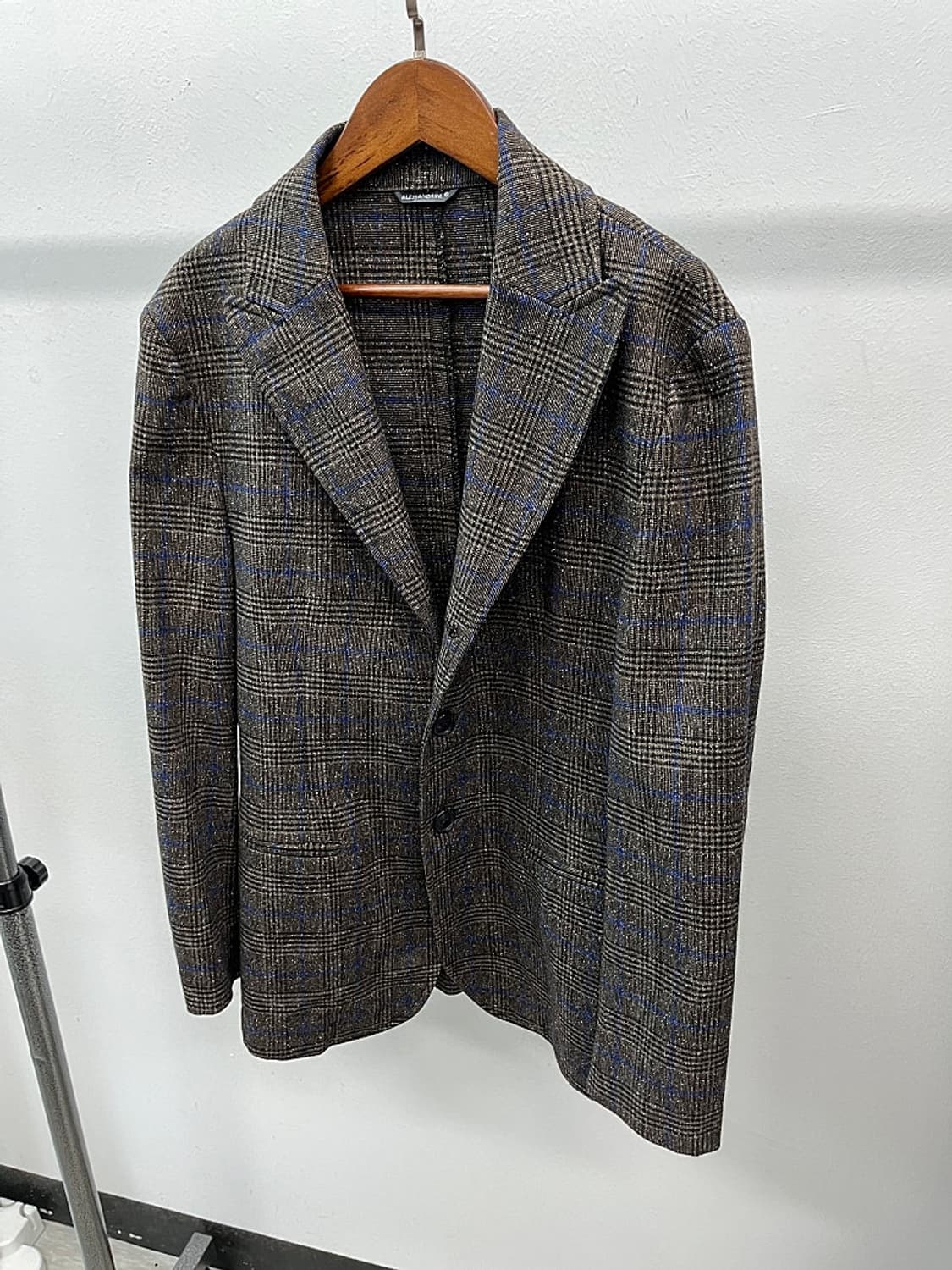 95) 다니엘알레산드리니 브라운 체크자켓  상품이미지1