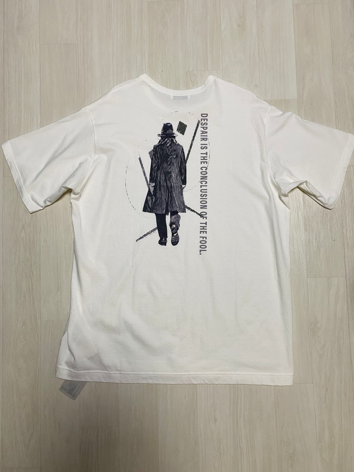 요지야마모토 뿌르옴므 25fw 프린트 티셔츠 상품이미지7