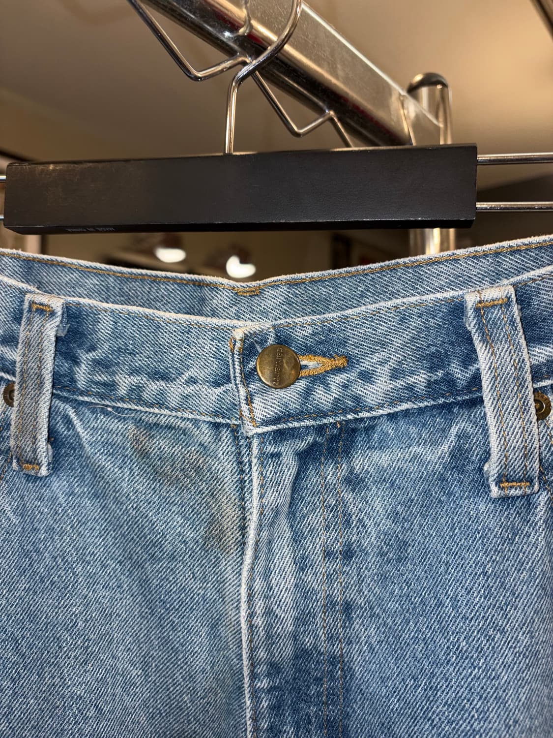 00’s Carhartt cracked washed denim pants 상품이미지8