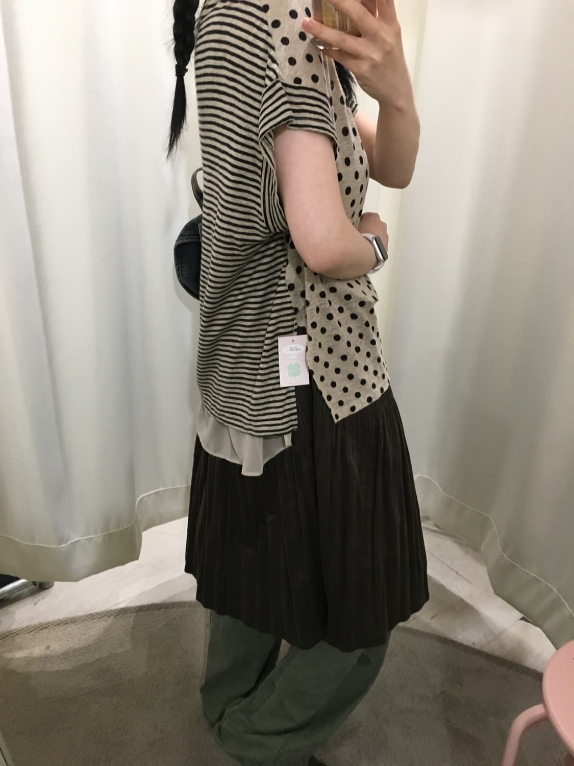 dot&stripe blouse 상품이미지5