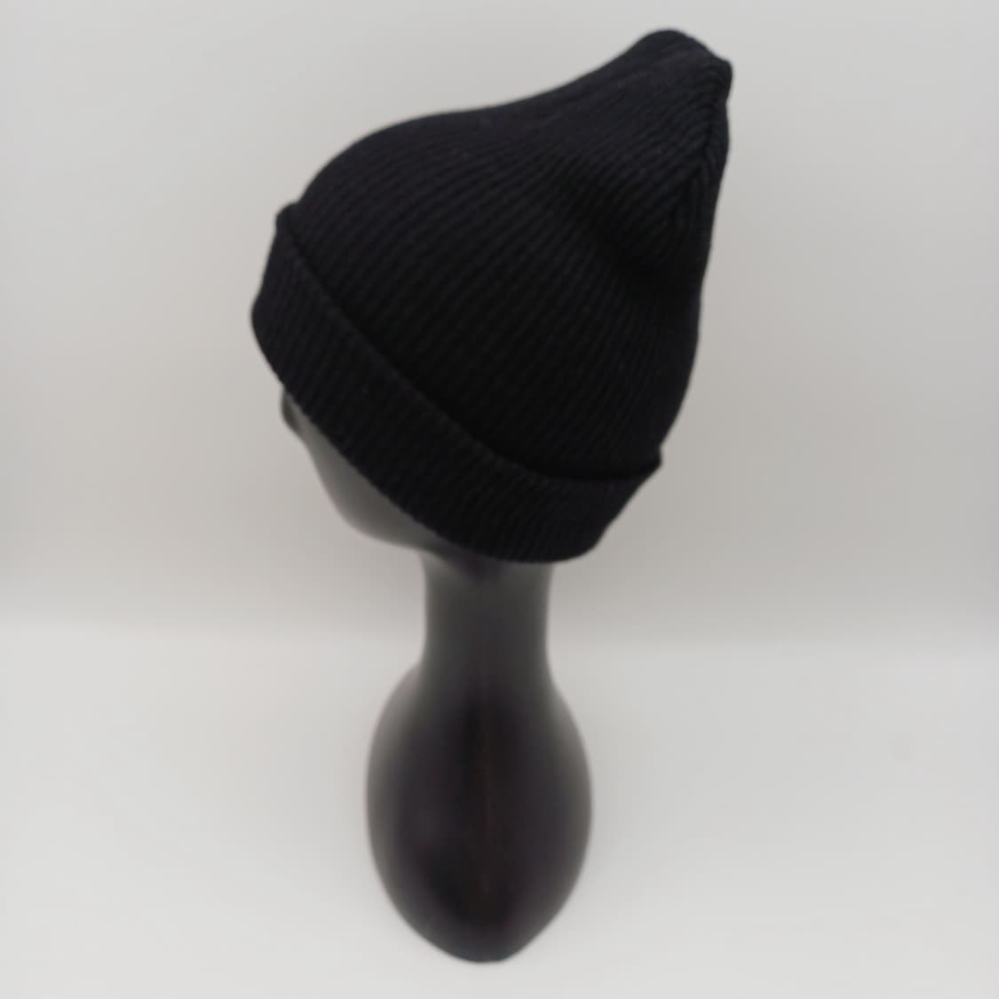 겨울 빈티지 블랙 무지 비니 [BF10445-154-42] 상품이미지2