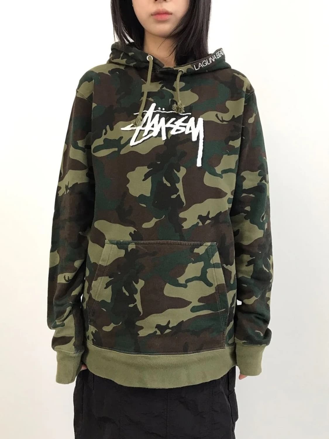 Stussy Laguna Beach Camo Hoodie 상품이미지1