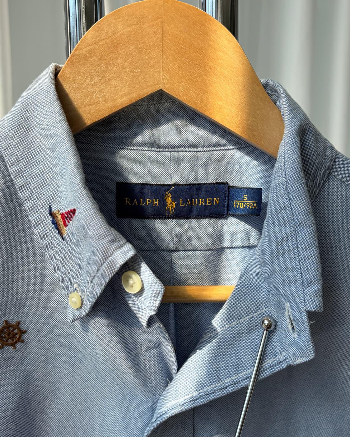 [S]폴로 랄프로렌 자수 옥스포드 반팔 셔츠 상품이미지8