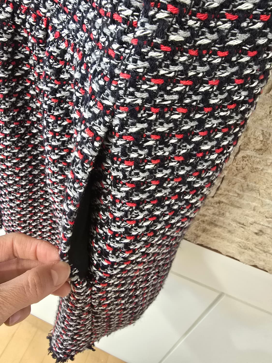 자라 트위드 반팔 원피스 M 상품이미지4