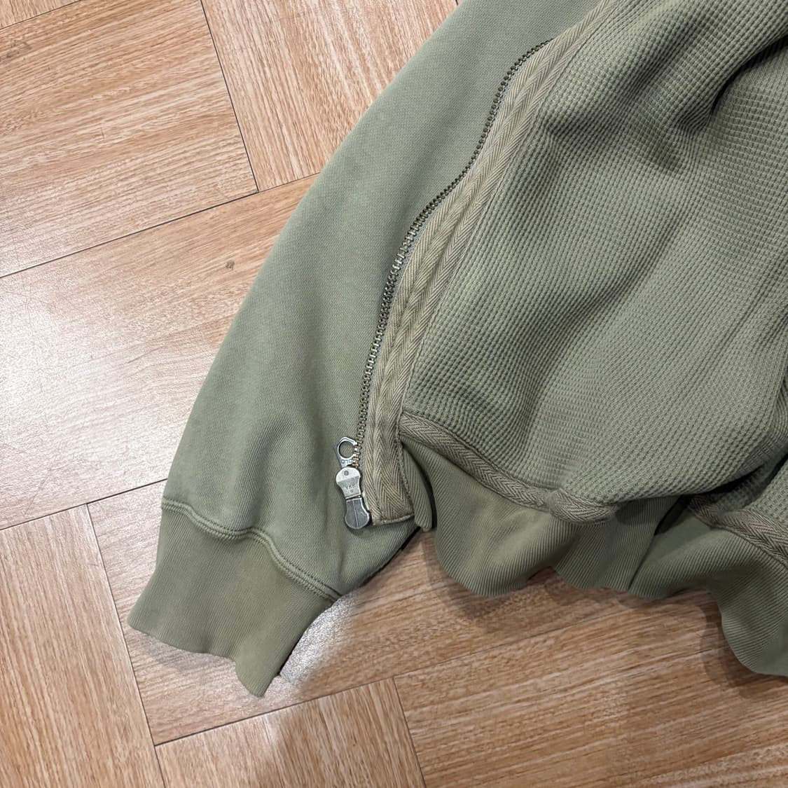 폴로 랄프로렌 카키 와플 라인 후디 집업 상품이미지8