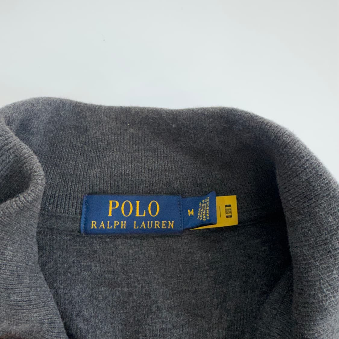 Polo 폴로 멀티포니 반집업 차콜 니트 상품이미지5