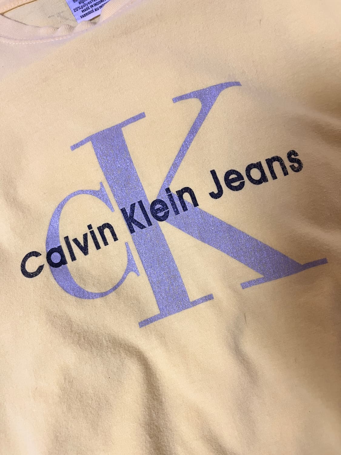 Calvin Klein Vintage yellow t-shirts 상품이미지7