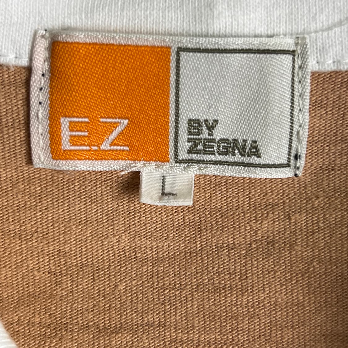 90's EZ BY ZEGNA 제냐 타이다이 반팔 폴로 셔츠 L 상품이미지4