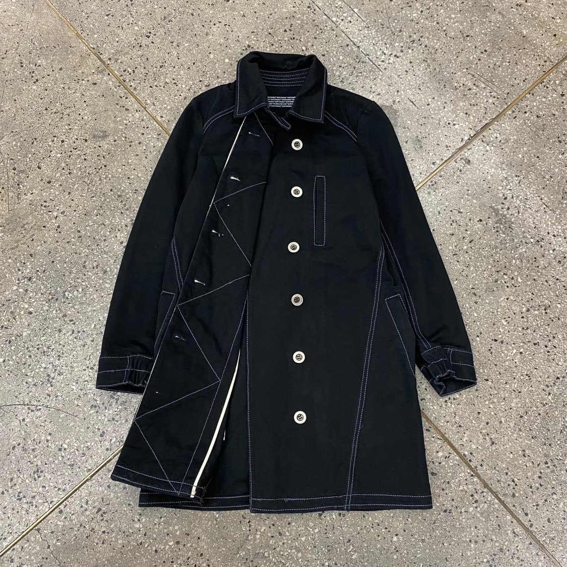 Japaese 일본 빈티지 블랙 코튼 자켓 상품이미지1