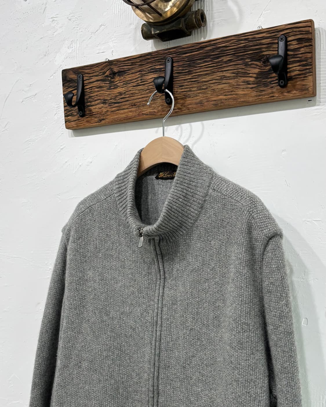 Loro piana 로로피아나 그레이 집업 가디건 상품이미지3